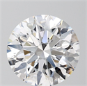 Lab Grown Diamond 3.57 Carats, Round with Ideal Cut, E Color, VS1 Clarity and Certified by IGI