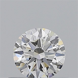 Picture of Natural Diamond 0.40 Carats, Round with Excellent Cut, H Color, VS2 Clarity and Certified by GIA
