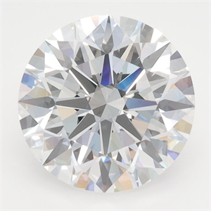 Picture of Lab Grown Diamond 2.61 Carats, Round with Excellent Cut, D Color, VVS1 Clarity and Certified by GIA
