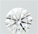 Lab Grown Diamond 2.51 Carats, Round with Ideal Cut, D Color, VVS2 Clarity and Certified by IGI
