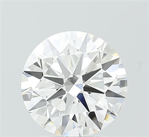 Picture of Lab Grown Diamond 2.51 Carats, Round with Ideal Cut, D Color, VVS2 Clarity and Certified by IGI