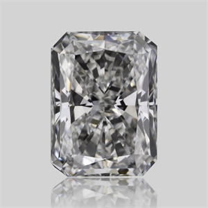 Picture of Natural Diamond 0.58 Carats, Radiant with  Cut, F Color, VS2 Clarity and Certified by GIA
