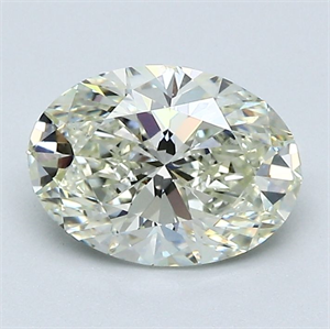 Picture of Natural Diamond 1.52 Carats, Oval with  Cut, K Color, SI1 Clarity and Certified by GIA