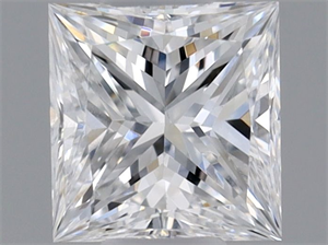 Picture of Natural Diamond 0.30 Carats, Princess with  Cut, D Color, SI2 Clarity and Certified by GIA