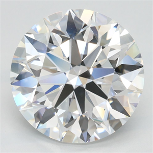 Picture of Lab Grown Diamond 4.02 Carats, Round with Ideal Cut, D Color, IF Clarity and Certified by IGI