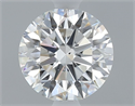 Natural Diamond 0.55 Carats, Round with Excellent Cut, F Color, SI1 Clarity and Certified by GIA
