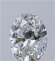 Natural Diamond 0.50 Carats, Oval with  Cut, F Color, VVS2 Clarity and Certified by GIA
