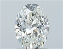 Natural Diamond 0.90 Carats, Oval with  Cut, H Color, VS2 Clarity and Certified by GIA