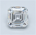 Natural Diamond 1.23 Carats, Asscher with  Cut, F Color, VVS2 Clarity and Certified by GIA
