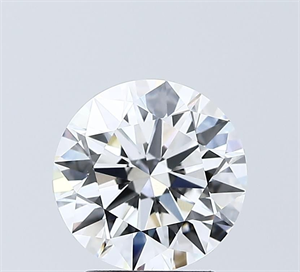 Picture of Lab Grown Diamond 2.02 Carats, Round with Ideal Cut, D Color, VVS1 Clarity and Certified by IGI