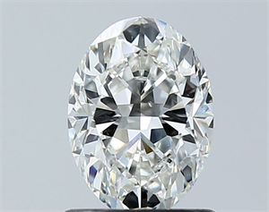 Picture of Natural Diamond 1.00 Carats, Oval with  Cut, G Color, SI1 Clarity and Certified by GIA