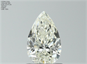 Natural Diamond 1.00 Carats, Pear with  Cut, K Color, VS2 Clarity and Certified by GIA
