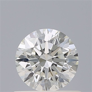 Picture of Natural Diamond 0.51 Carats, Round with Excellent Cut, G Color, VVS2 Clarity and Certified by IGI