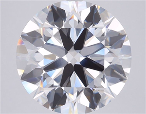 Picture of Lab Grown Diamond 3.09 Carats, Round with Ideal Cut, E Color, VVS2 Clarity and Certified by IGI