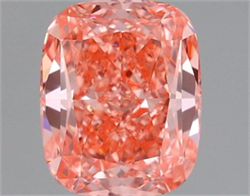 Picture of Lab Grown Diamond 1.50 Carats, CUSHION MODIFIED with  Cut, Fancy Vivid Pink Color, VVS2 Clarity and Certified by IGI