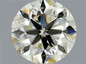 Picture of Natural Diamond 1.00 Carats, Round with Very Good Cut, L Color, SI2 Clarity and Certified by IGI