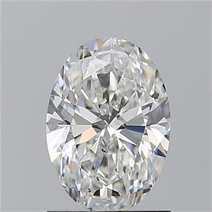 Picture of Natural Diamond 1.21 Carats, Oval with  Cut, G Color, SI2 Clarity and Certified by GIA