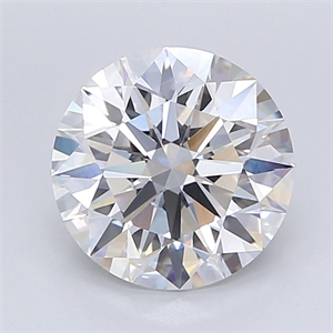 Picture of Lab Grown Diamond 4.05 Carats, Round with Ideal Cut, E Color, VVS1 Clarity and Certified by IGI