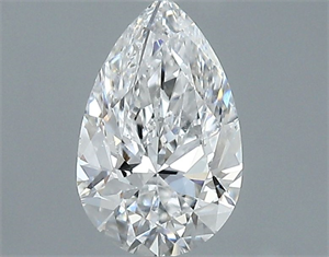 Picture of Natural Diamond 0.60 Carats, Pear with  Cut, D Color, SI1 Clarity and Certified by GIA