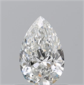 Natural Diamond 0.51 Carats, Pear with  Cut, G Color, VVS2 Clarity and Certified by GIA