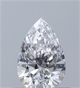Natural Diamond 0.40 Carats, Pear with  Cut, D Color, VVS1 Clarity and Certified by GIA
