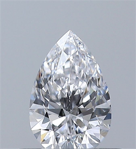 Picture of Natural Diamond 0.40 Carats, Pear with  Cut, D Color, VVS1 Clarity and Certified by GIA