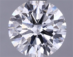 Picture of Lab Grown Diamond 1.42 Carats, Round with Ideal Cut, F Color, SI1 Clarity and Certified by IGI