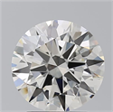 Natural Diamond 2.50 Carats, Round with Excellent Cut, K Color, VS1 Clarity and Certified by GIA