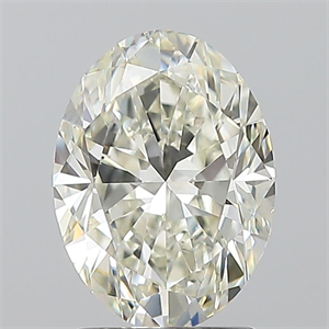 Picture of Natural Diamond 1.70 Carats, Oval with  Cut, K Color, SI1 Clarity and Certified by GIA