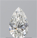 Diamante Natural 0.51 quilates, De pera , Color G, claridad SI1 y certificado GIA