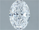 Natural Diamond 2.11 Carats, Oval with  Cut, D Color, SI1 Clarity and Certified by GIA