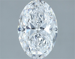 Picture of Natural Diamond 2.11 Carats, Oval with  Cut, D Color, SI1 Clarity and Certified by GIA