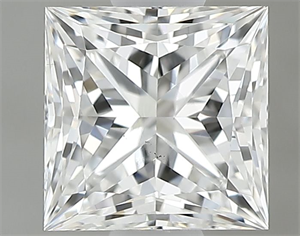Foto Diamante Natural 0.60 quilates, Princesa , Color F, claridad VS2 y certificado GIA de