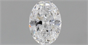 Natural Diamond 0.41 Carats, Oval with  Cut, D Color, VVS1 Clarity and Certified by GIA