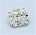 Natural Diamond 0.90 Carats, Cushion with  Cut, J Color, SI2 Clarity and Certified by GIA
