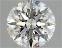Natural Diamond 0.71 Carats, Round with Excellent Cut, H Color, SI1 Clarity and Certified by GIA