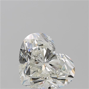 Picture of Natural Diamond 4.01 Carats, Heart with  Cut, J Color, SI2 Clarity and Certified by GIA