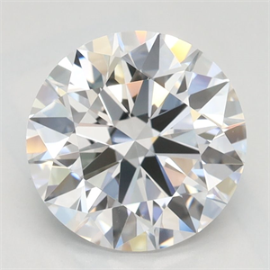 Picture of Lab Grown Diamond 2.14 Carats, Round with Ideal Cut, D Color, IF Clarity and Certified by IGI