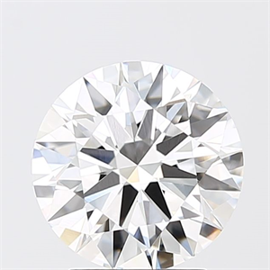 Picture of Lab Grown Diamond 2.54 Carats, Round with Ideal Cut, E Color, VVS2 Clarity and Certified by IGI