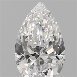 Picture of Natural Diamond 0.12 Carats, Pear with  Cut, F Color, VS1 Clarity and Certified by IGI