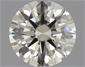 Natural Diamond 1.21 Carats, Round with Excellent Cut, K Color, SI1 Clarity and Certified by IGI