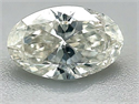 Natural Diamond 1.01 Carats, Oval with  Cut, H Color, SI2 Clarity and Certified by IGI