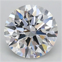 Lab Grown Diamond 1.06 Carats, Round with Ideal Cut, D Color, VVS2 Clarity and Certified by IGI