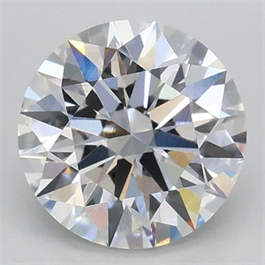 Picture of Lab Grown Diamond 1.06 Carats, Round with Ideal Cut, D Color, VVS2 Clarity and Certified by IGI
