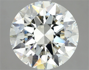 Foto Diamante Natural 4.01 quilates, Redondo , Color K, claridad SI1 y certificado GIA de