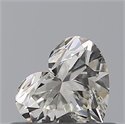 Natural Diamond 0.40 Carats, Heart with  Cut, I Color, IF Clarity and Certified by GIA