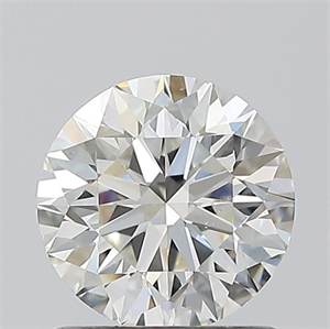 Picture of Natural Diamond 1.01 Carats, Round with Excellent Cut, I Color, VS2 Clarity and Certified by GIA