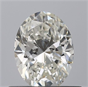 Natural Diamond 0.50 Carats, Oval with  Cut, G Color, VVS2 Clarity and Certified by IGI