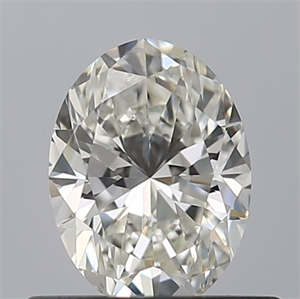 Picture of Natural Diamond 0.50 Carats, Oval with  Cut, G Color, VVS2 Clarity and Certified by IGI