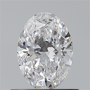 Picture of Natural Diamond 0.54 Carats, Oval with  Cut, D Color, VVS1 Clarity and Certified by GIA